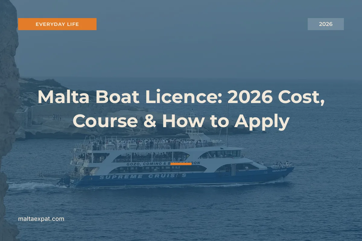 Malta Boat Licence: 2026 Cost, Course & How to Apply