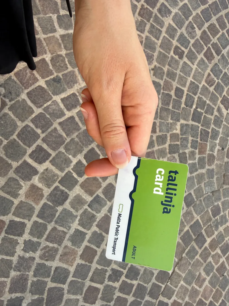 My Tallinja card. The personalised version carries your name and photo, and it is the one that travels free.